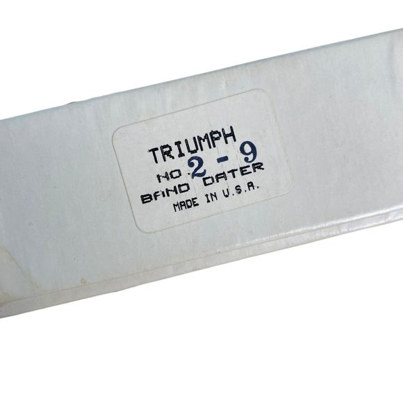 Triumph No. 2-9 Band Dater Rubber Stamp – Vintage Office Collectible‎ (E14Q) - Picture 7 of 7
